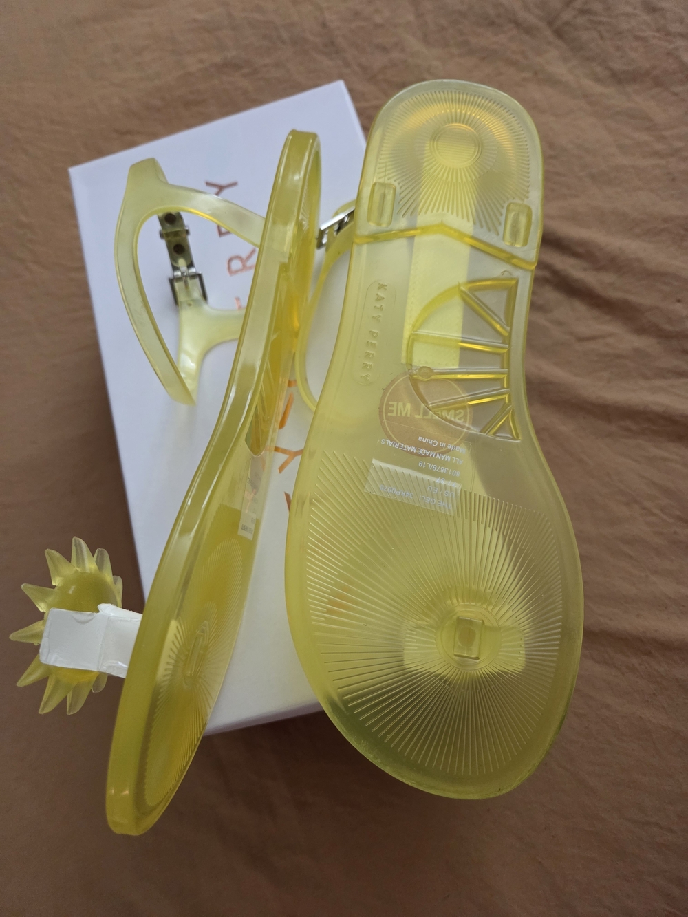Katy Perry Collections Yellow Jelly Sunflower Ankle-Strap Sandals - Picture 6 of 6